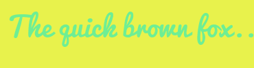 Image with Font Color 6EEE94 and Background Color E8F24C